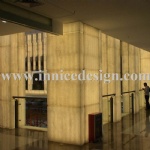 Luminescent Stone Lighting Column for Commercial Center