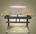 Innice River Pebble Stone Counter Top