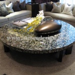 chinese river shell mosaic table top