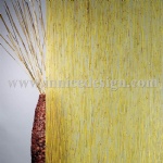 Resin panel with yellow mini-bamboo