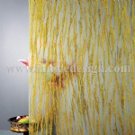 Resin panel with yellow paddy rice inside